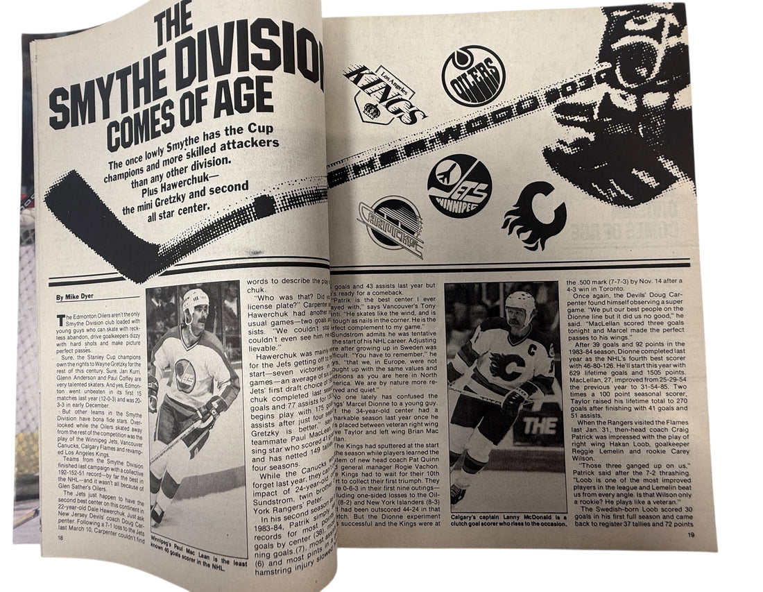 1985/86 Superstar Hockey Yearbook – Wayne Gretzky Cover