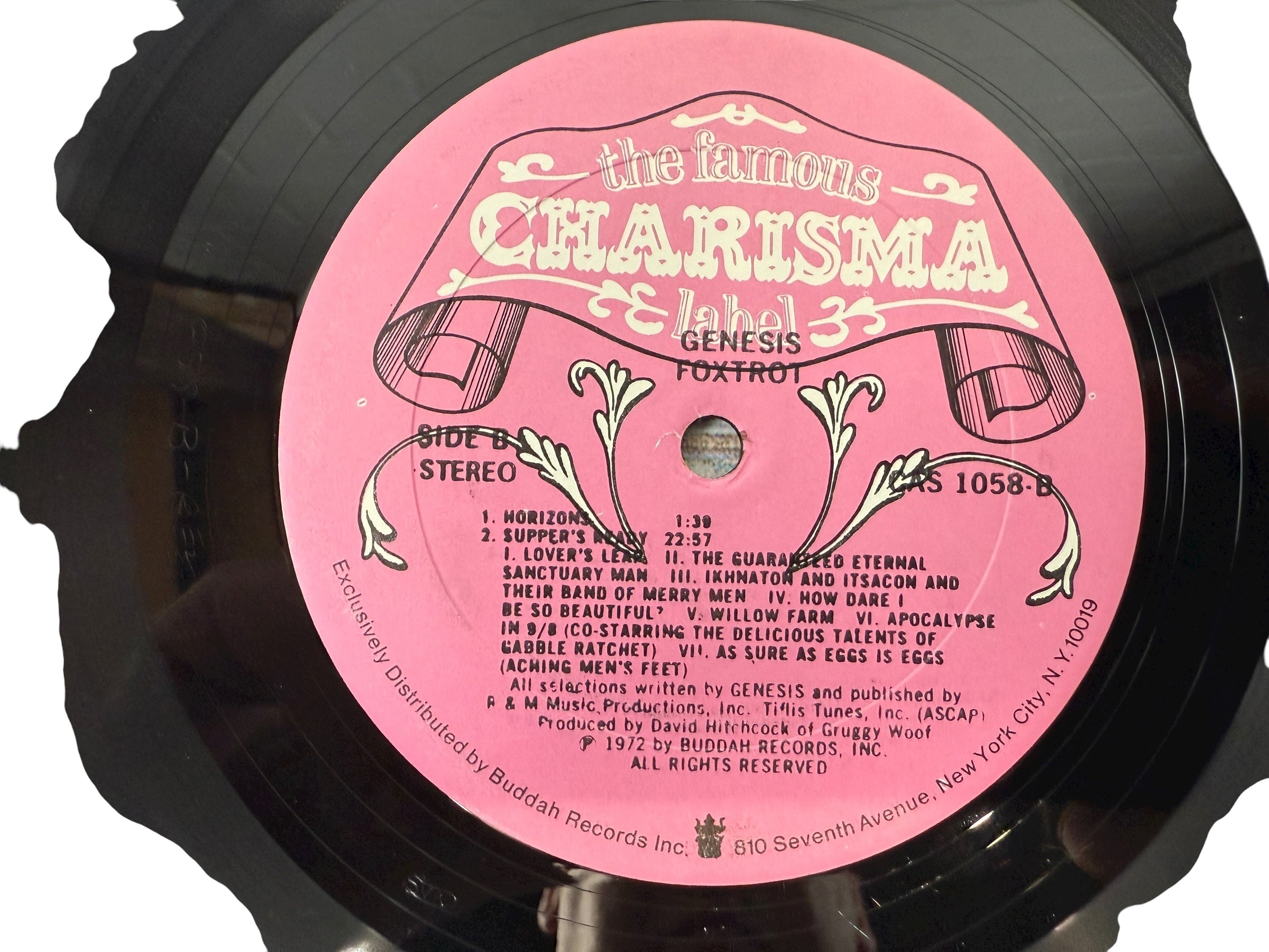 Genesis – Foxtrot (1972, Charisma CAS 1058, Pink Mad Hatter Label) NM - VG-Album