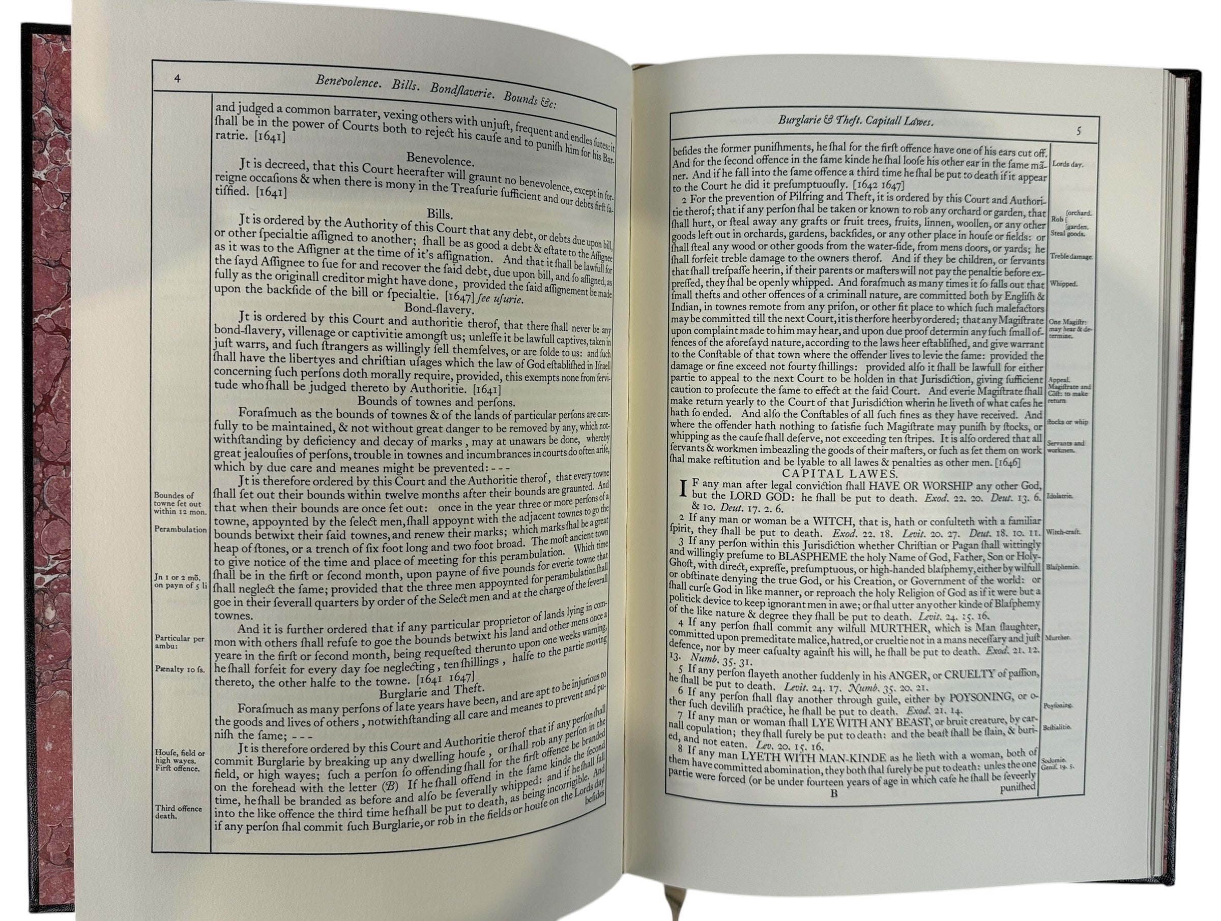 Éditions Gryphon, Lois et libertés du Massachusetts, reliure cuir