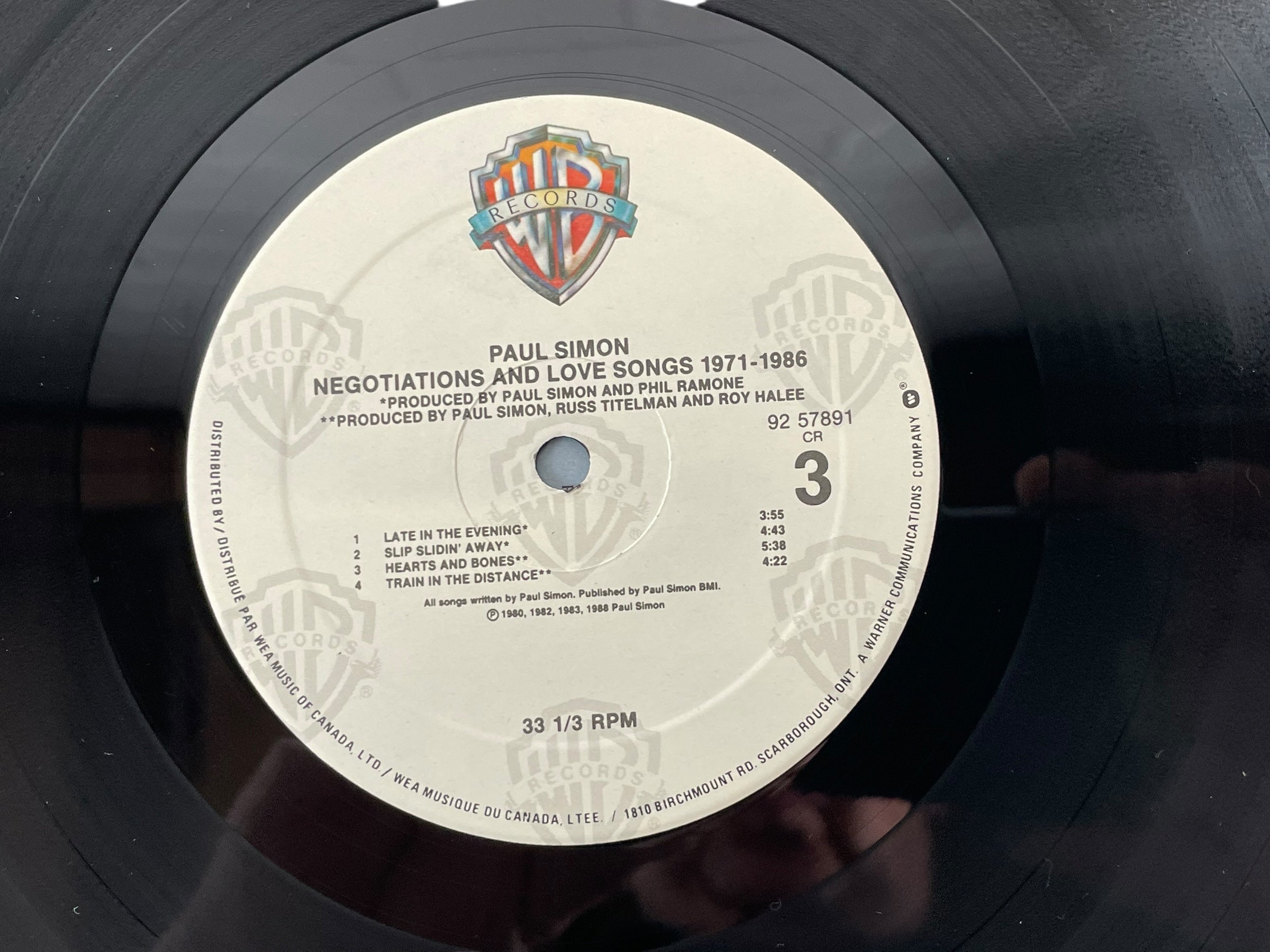 Paul Simon 2LP – Negotiations & Love Songs (1988 Canada) Cover: M - Album: NM