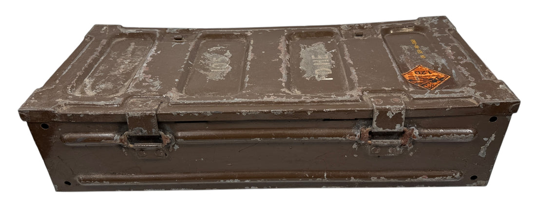 Vintage British Military Ammo Box – 105mm L31A3 Shell Case – 1970s