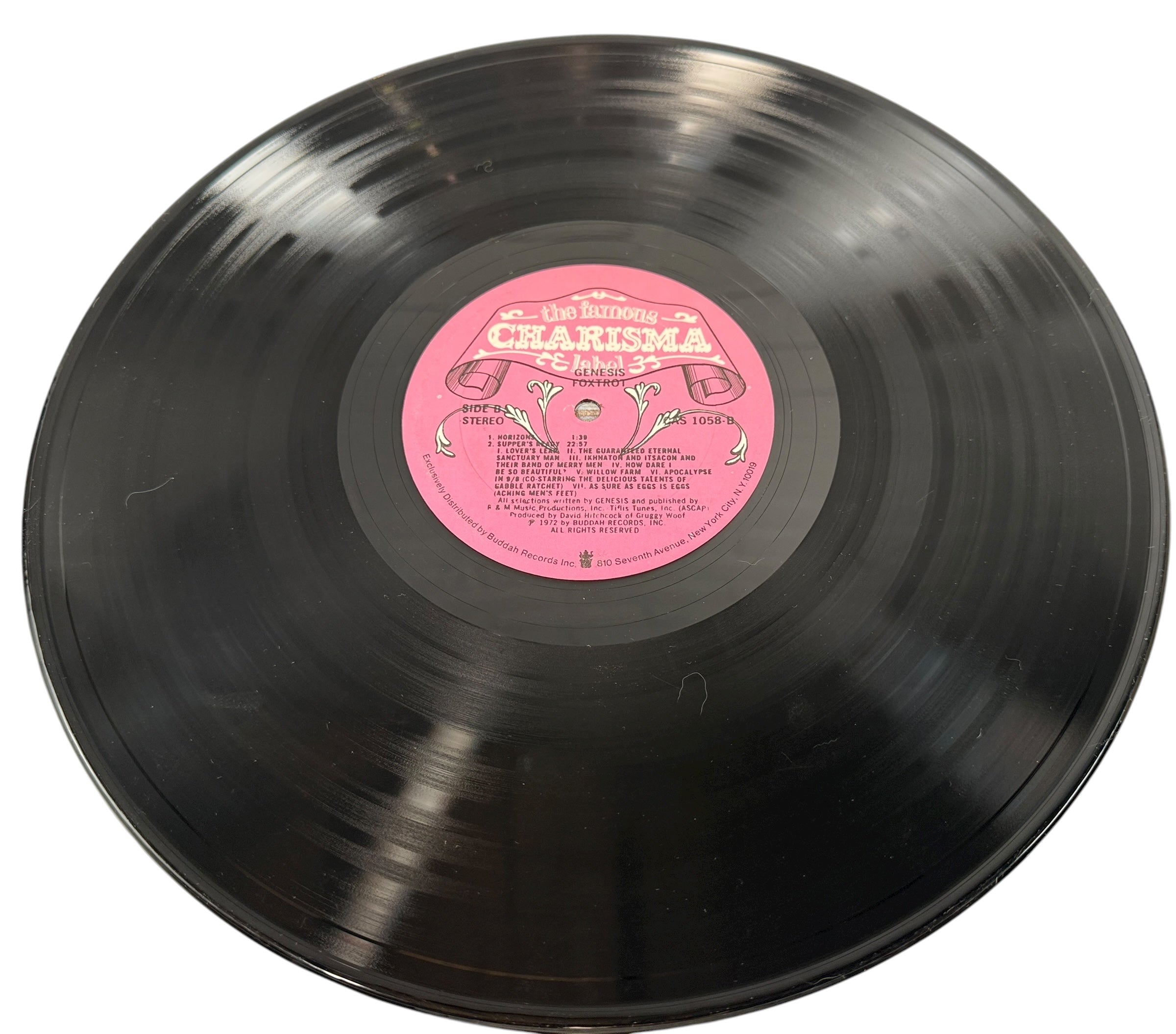 Genesis – Foxtrot (1972, Charisma CAS 1058, Pink Mad Hatter Label) NM - VG-Album