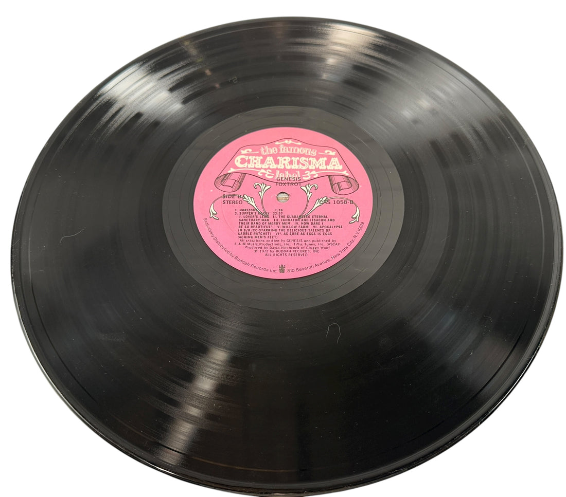 Genesis – Foxtrot (1972, Charisma CAS 1058, Pink Mad Hatter Label) NM - VG-Album