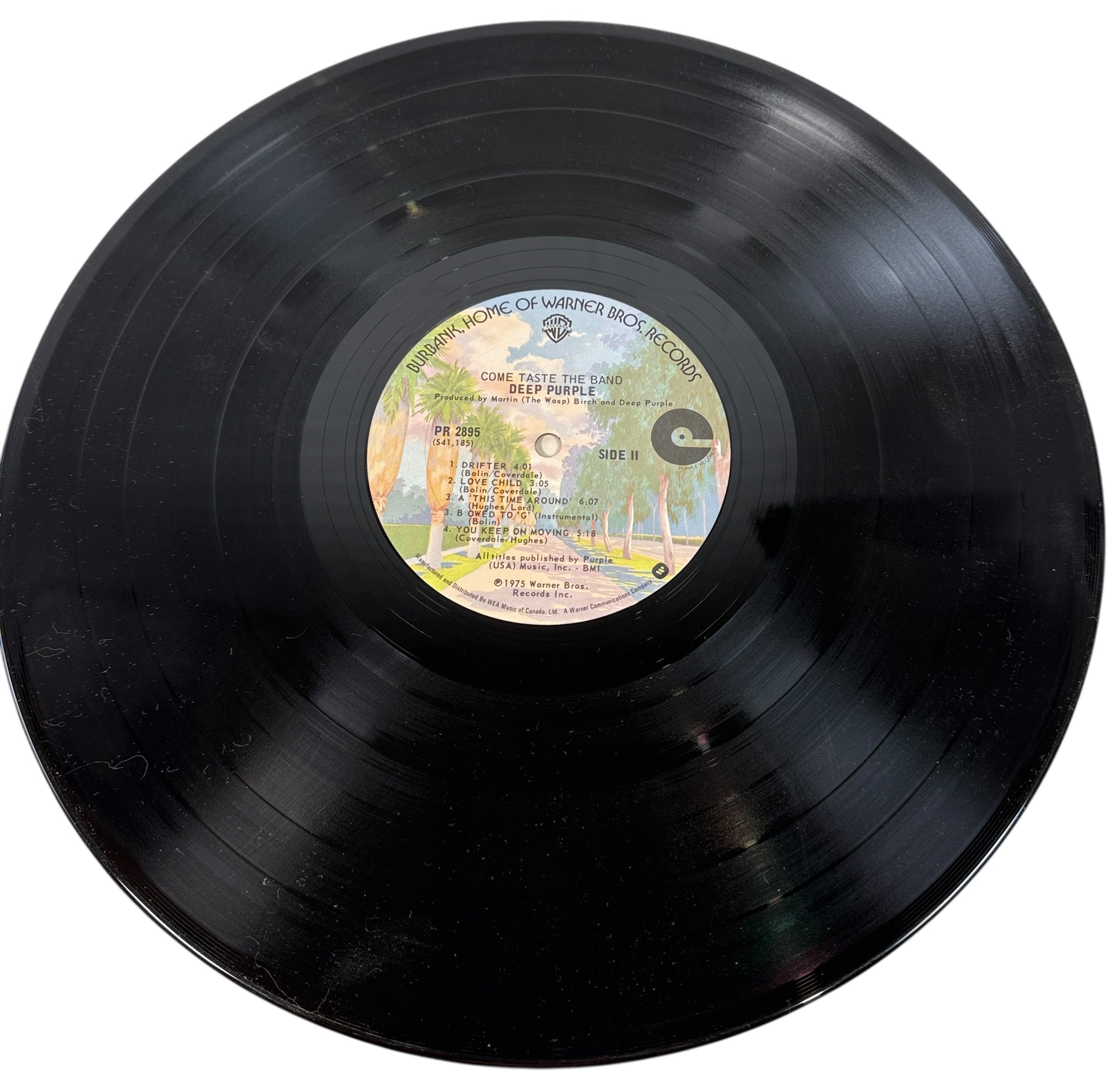 1975 Deep Purple Come Taste the Band Vinyl LP Warner Bros – Éco
