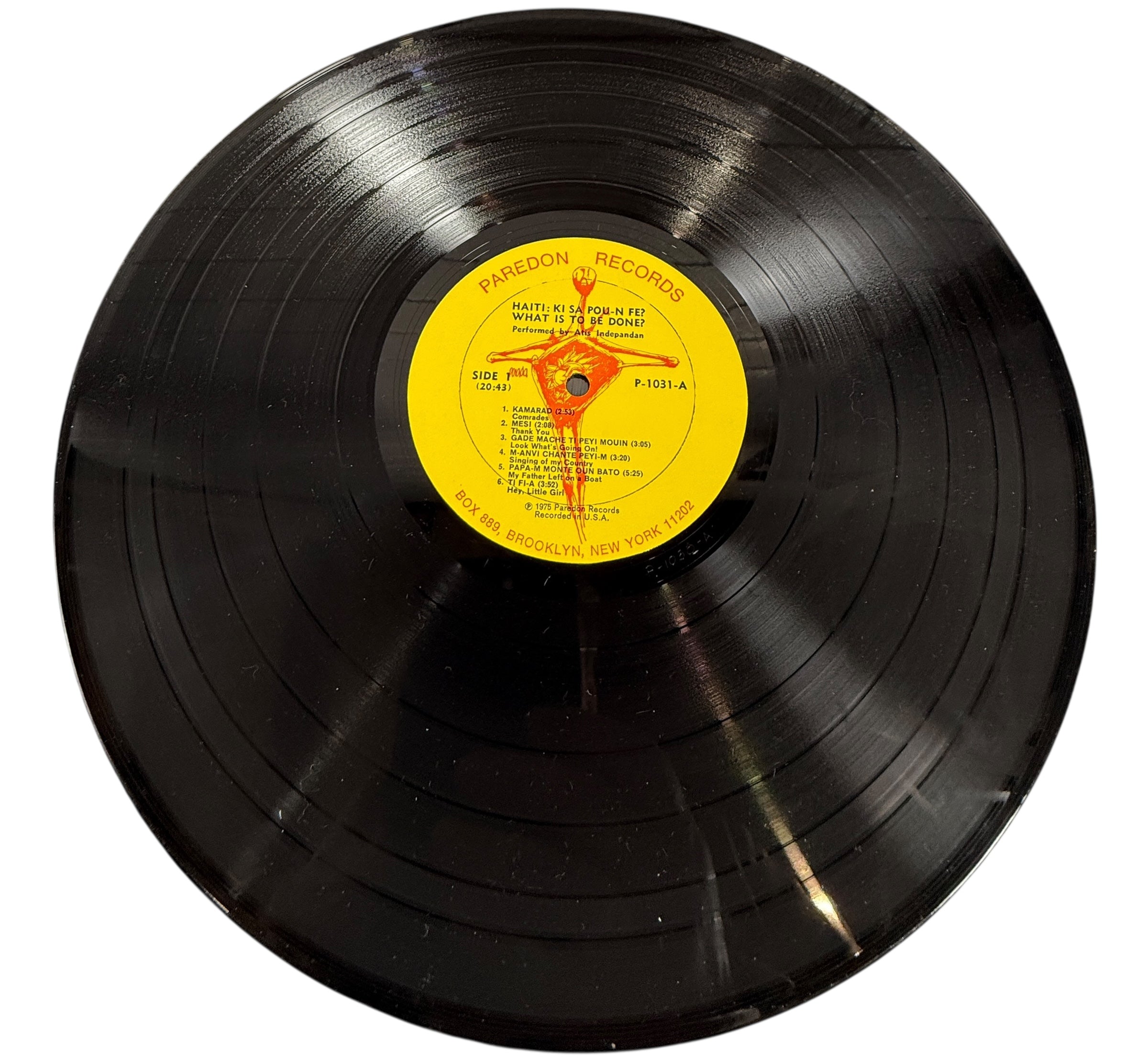 1975 Haitian Protest Folk Vinyl – Atis Indepandan Paredon LP