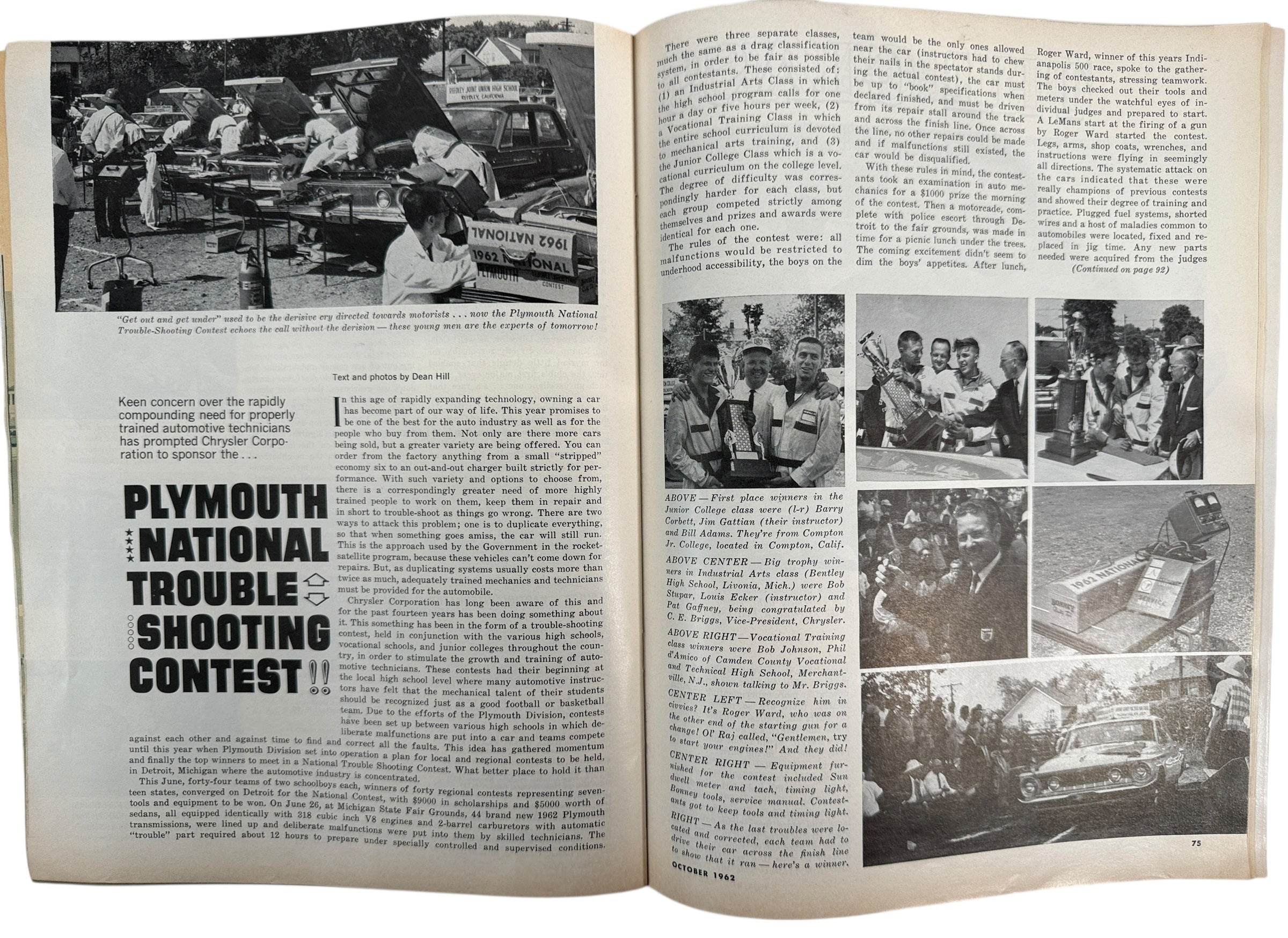 1962 Hot Rod Magazine Lot Aug & Oct – Tony Nancy Dragster & ’63 Corvette