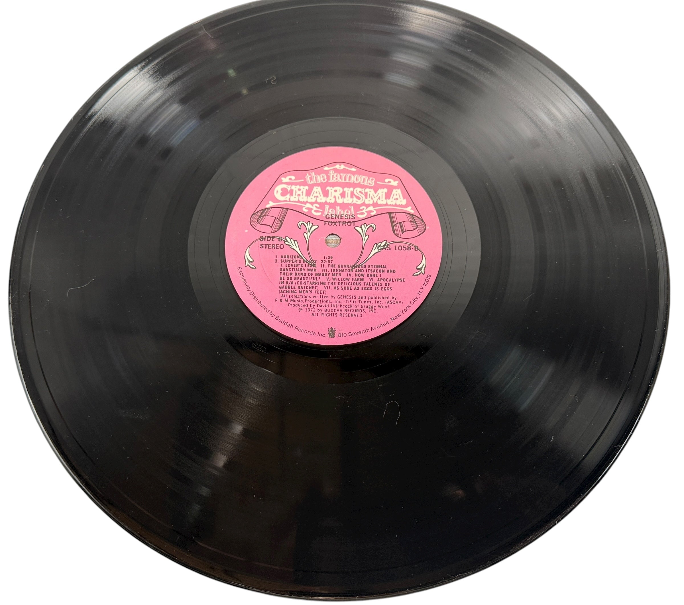 Genesis – Foxtrot (1972, Charisma CAS 1058, Pink Mad Hatter Label) NM - VG-Album