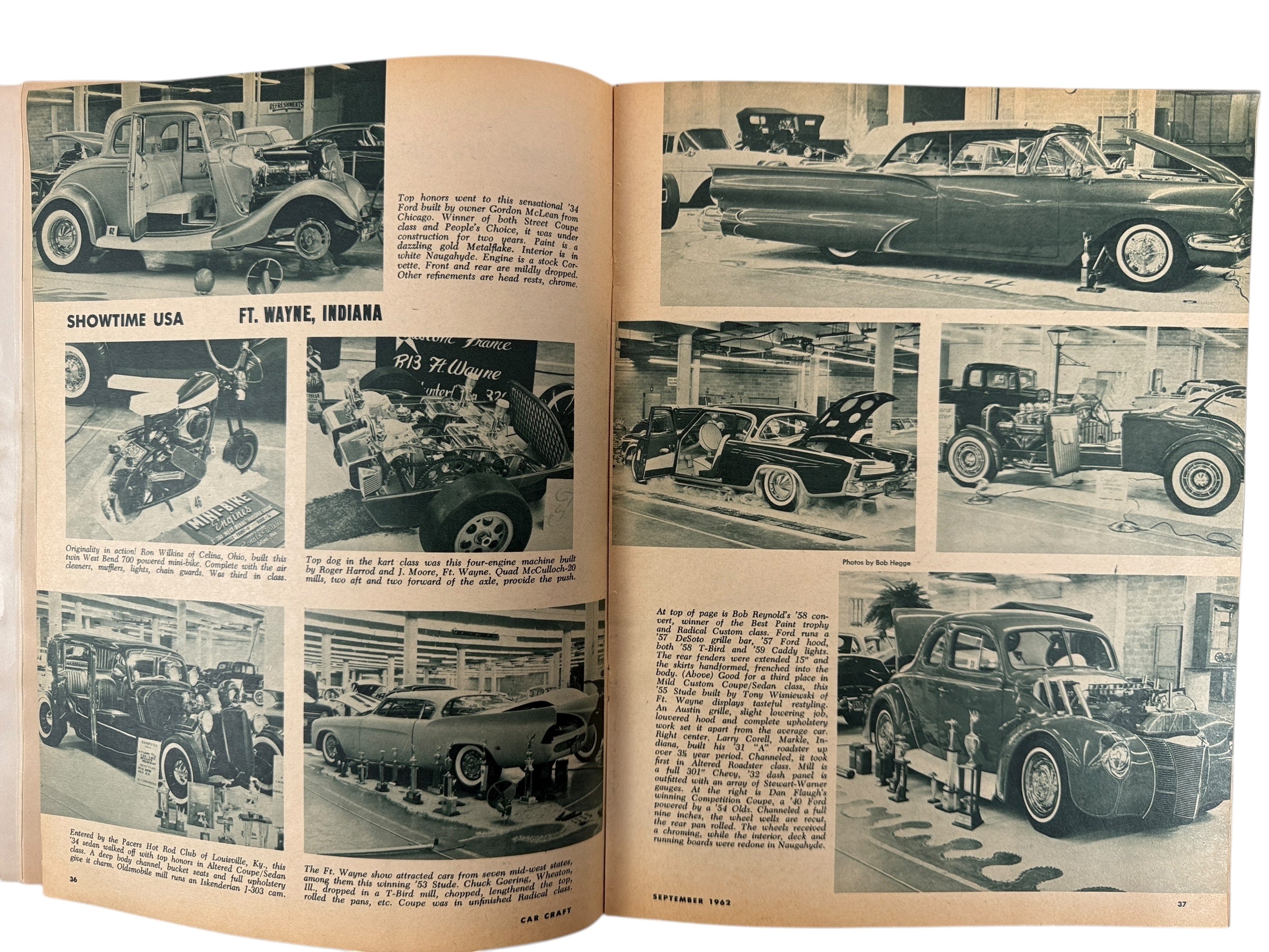 Lot de magazines Car Craft, numéros spéciaux Hot Rod de septembre 1961 et septembre 1962