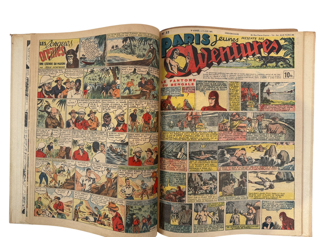 1947 Paris Jeunes Aventures Album n°3 – Le Fantôme du Bengale