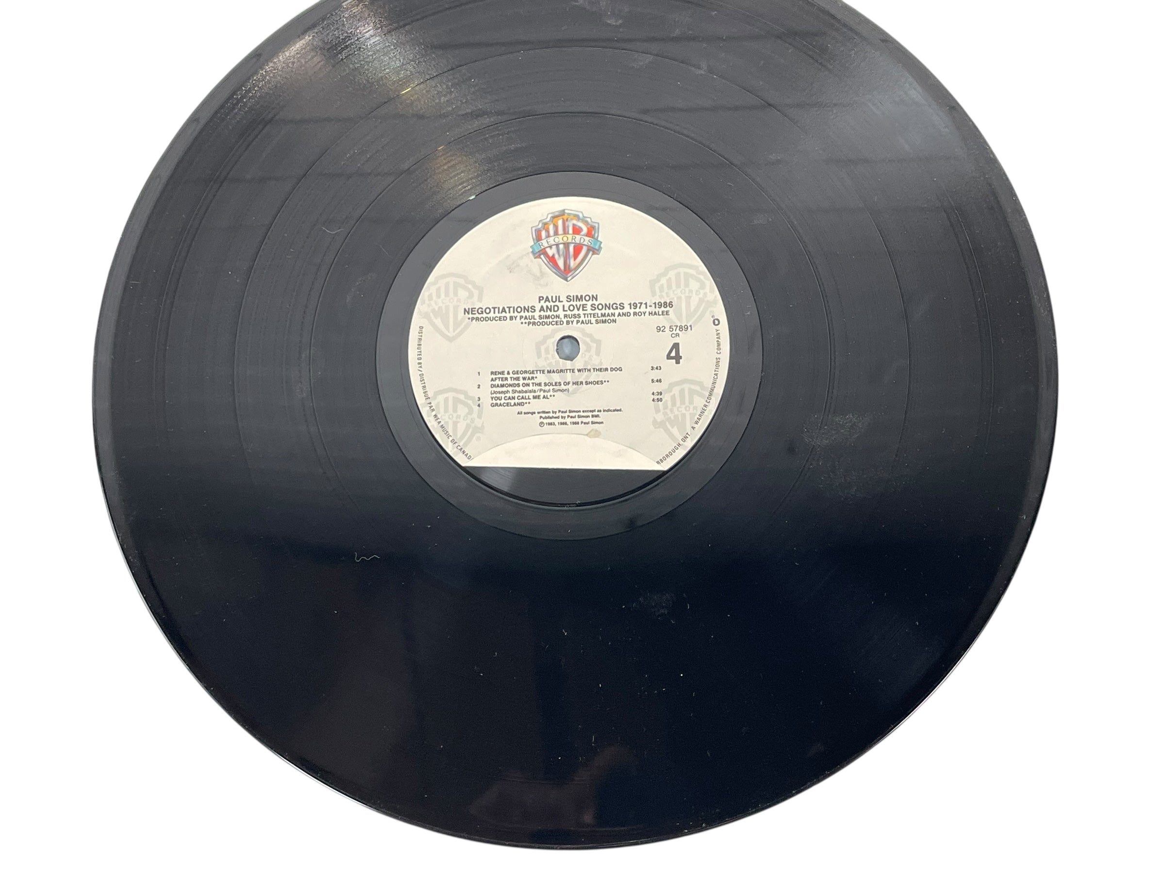 Paul Simon 2LP – Negotiations & Love Songs (1988 Canada) Cover: M - Album: NM