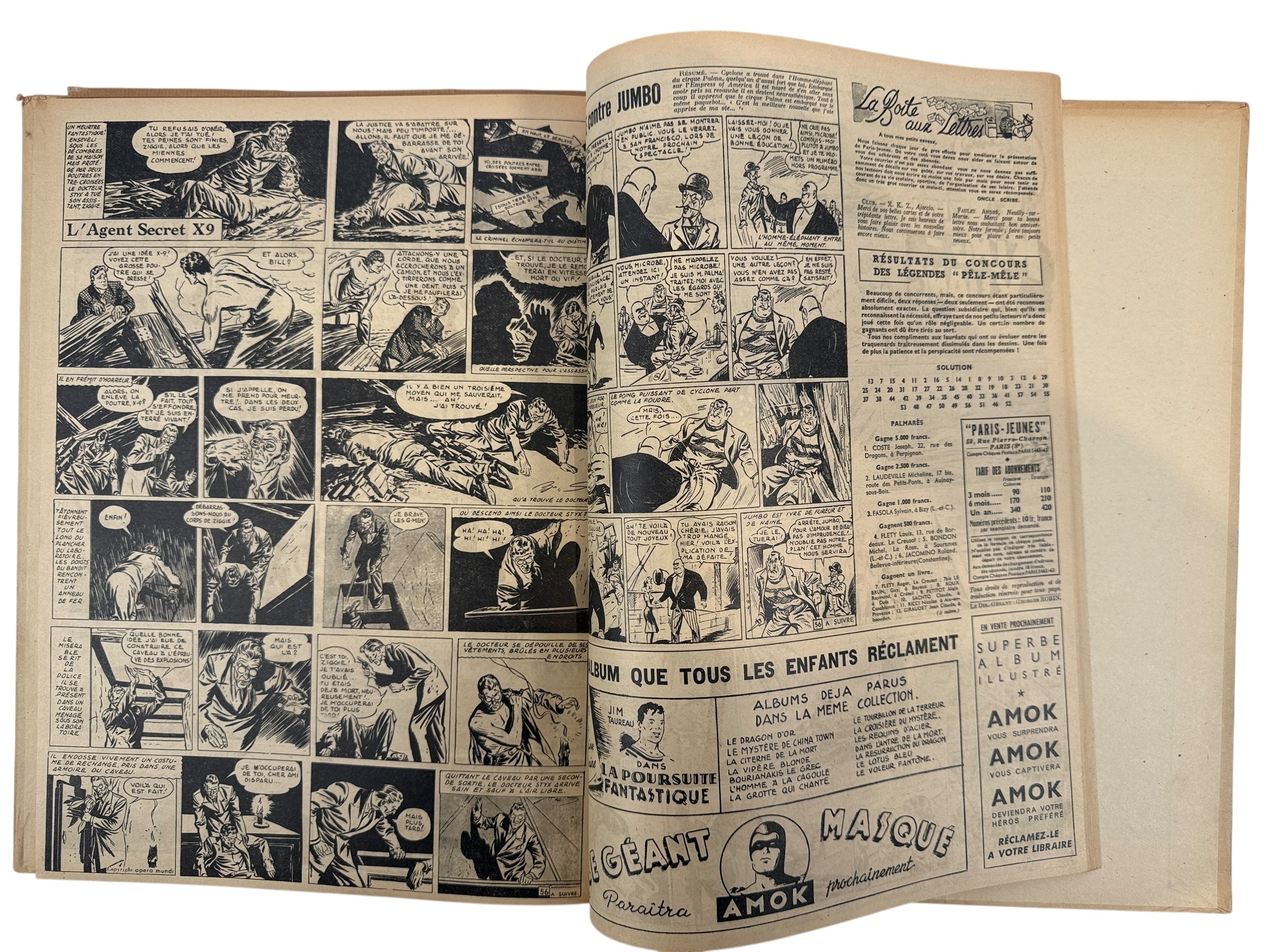 1947 Paris Jeunes Aventures Album n°3 – Le Fantôme du Bengale