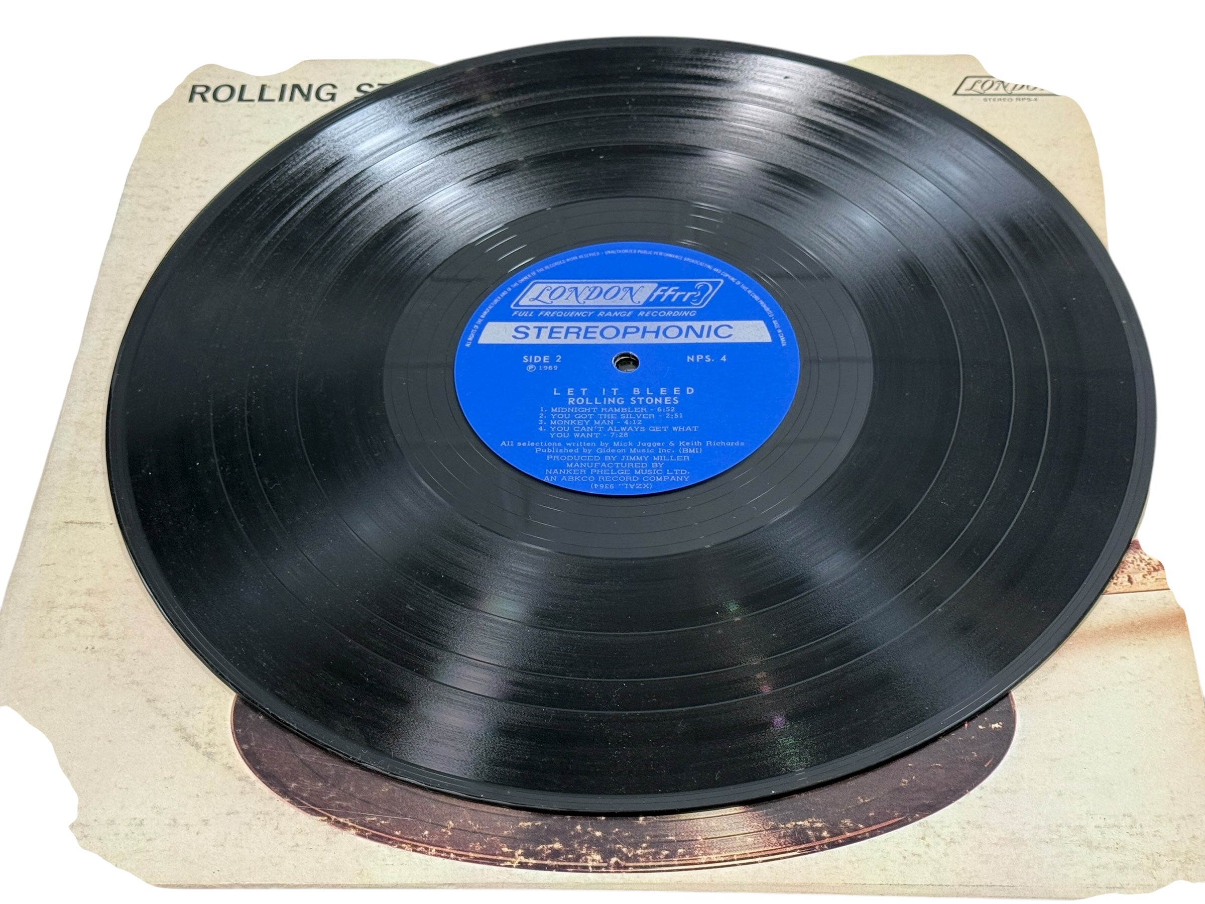 Rolling Stones Let It Bleed 1969 Canadian London NPS-4 LP