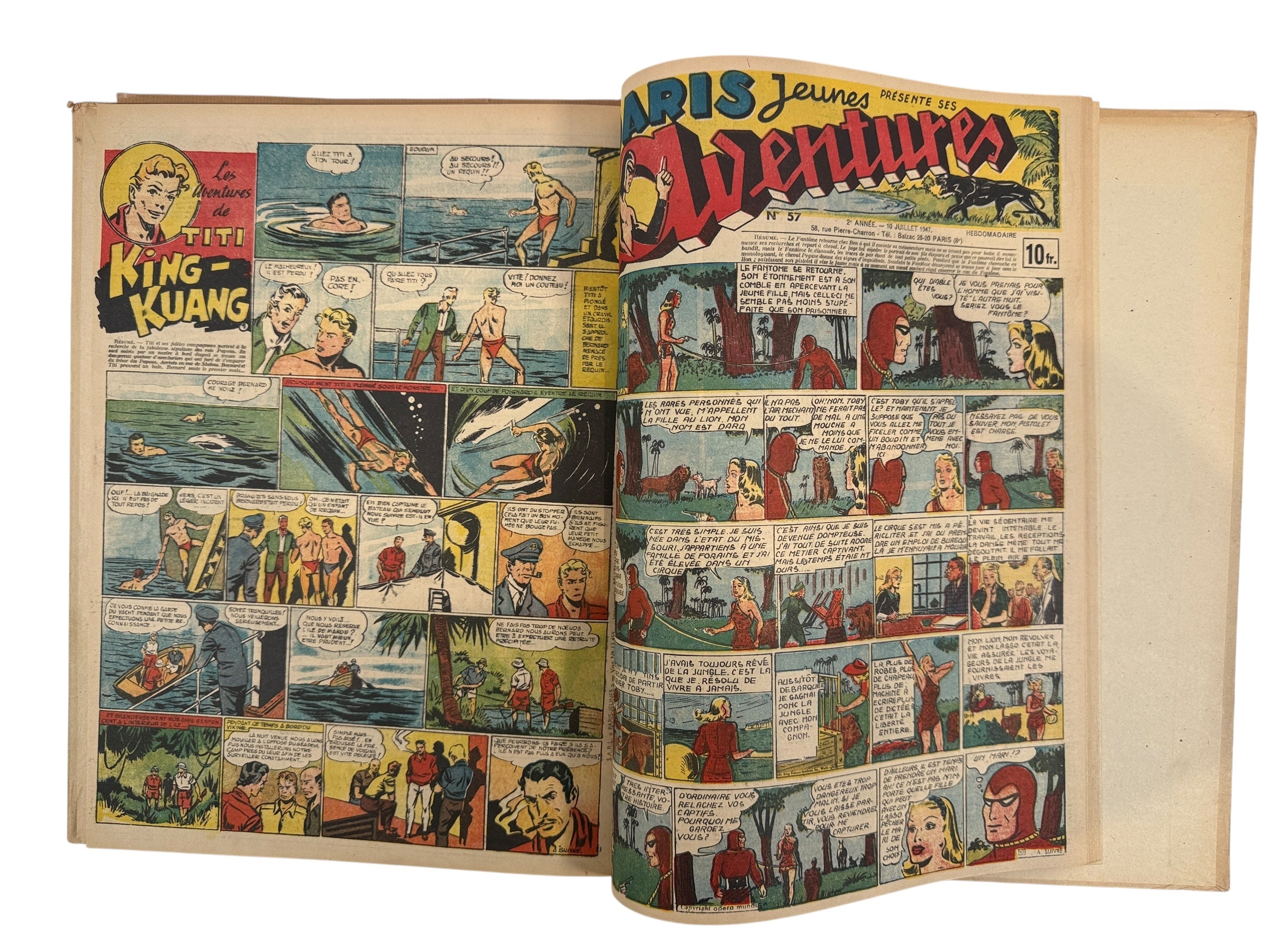 1947 Paris Jeunes Aventures Album n°3 – Le Fantôme du Bengale