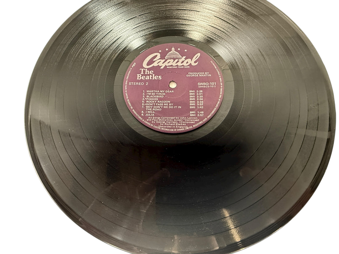 The Beatles – White Album 2×LP Complete Set – Canadian Capitol Pressing SWBO-101, Cover: G , Albums, NM.