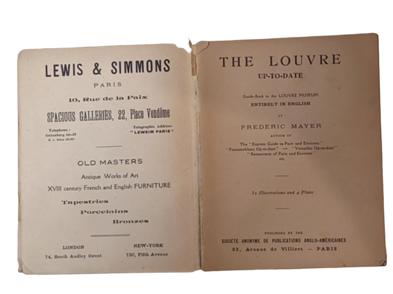 Guide Book to The Louvre Museum - 1920