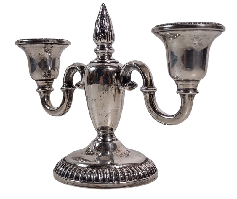 Paire de bougeoirs antiques en argent sterling Birks