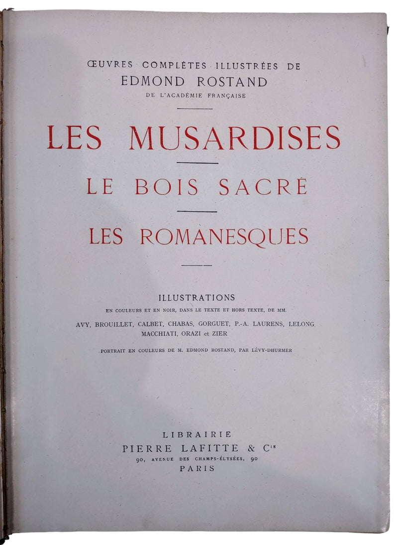 Les Musardises d'Edmond Rostand, Lafitte, Paris