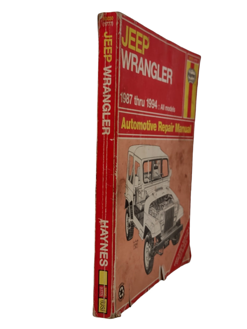 Haynes Automotive Repair Manual For Jeep Wrangler 1987-1994