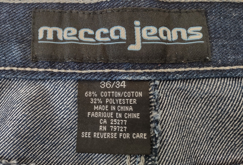 Vintage  90s Mecca Jeans - Embroidered - 36 /34