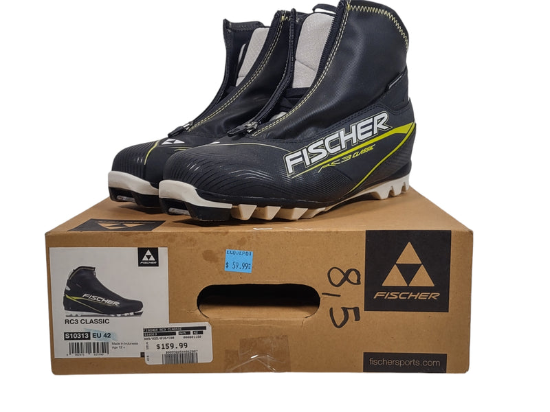 Chaussures de ski de fond classiques Fischer RC3 Classic, taille 42 EURO- 8,5 US