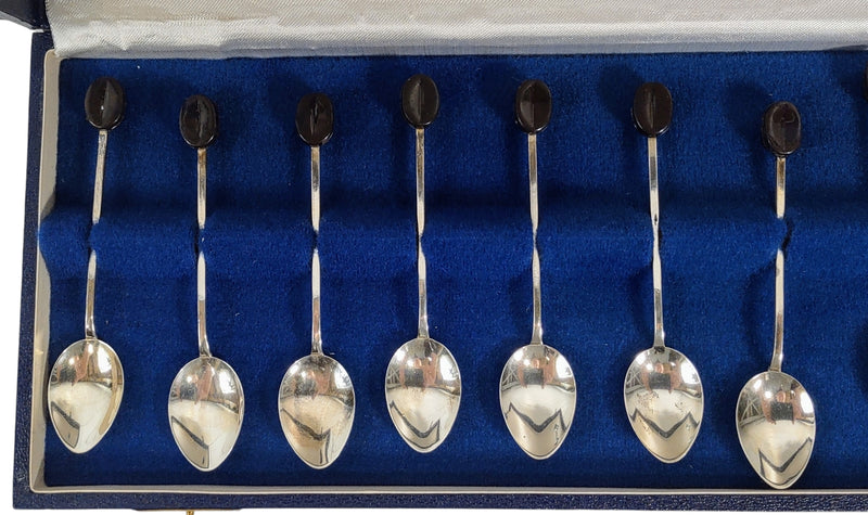 Coffret de 12 cuillères en argent vintage - Prate de Lei