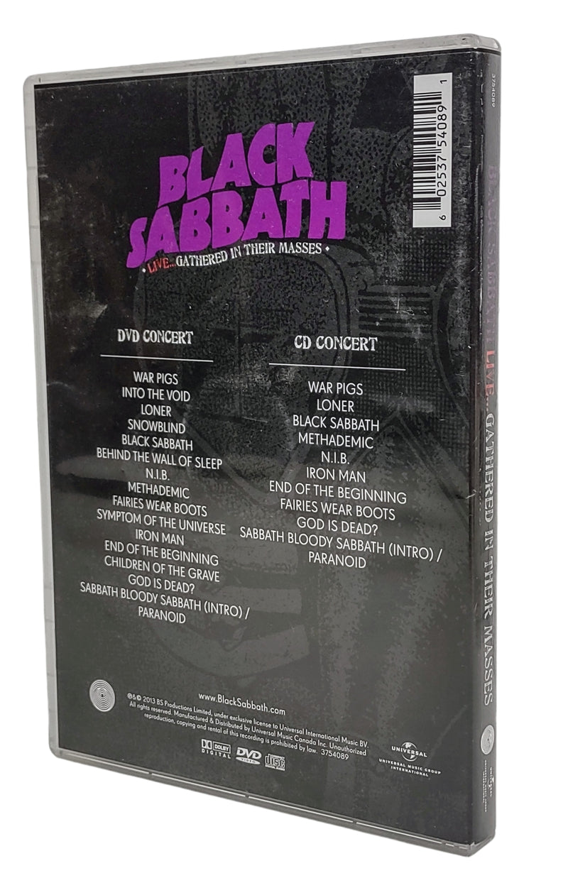 DVD BLACK SABBATH LIVE...RÉUNIS DANS LEURS MASSES - 2013