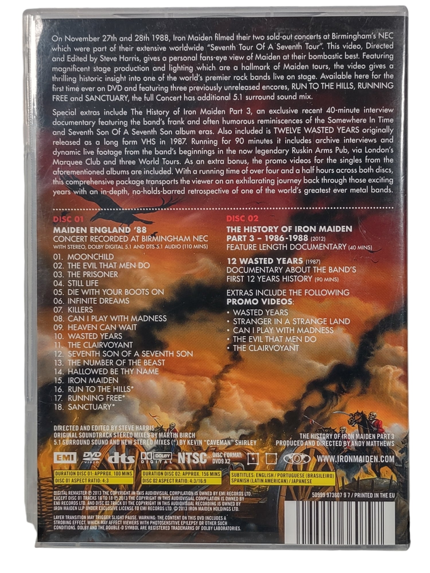 Iron Maiden - Maiden England 1988 - DvD - avec affiche dans la pochette