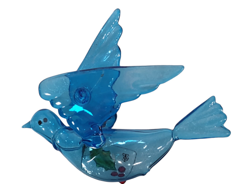 Beautiful Blue Glass Bird Ornament - Tiffany & Co Style