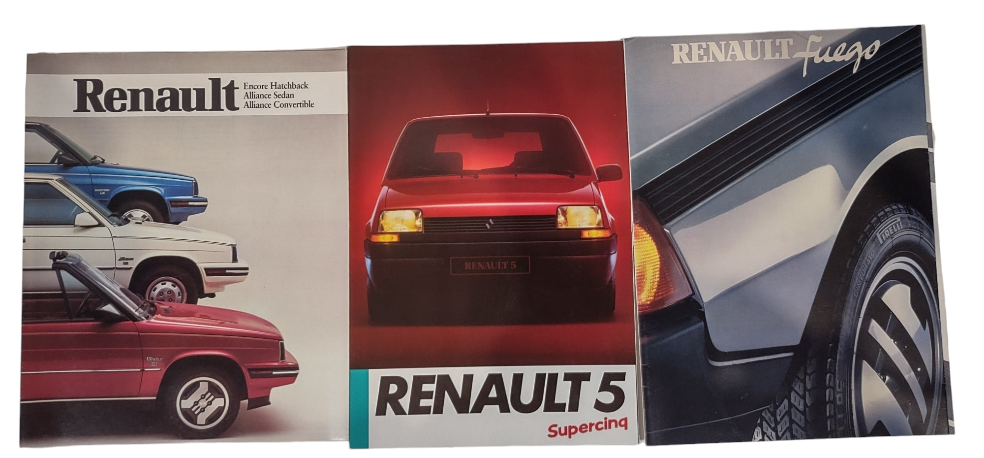 Renault Vehicles Vintage Catalogues - Assorted - 12 Pamphlets