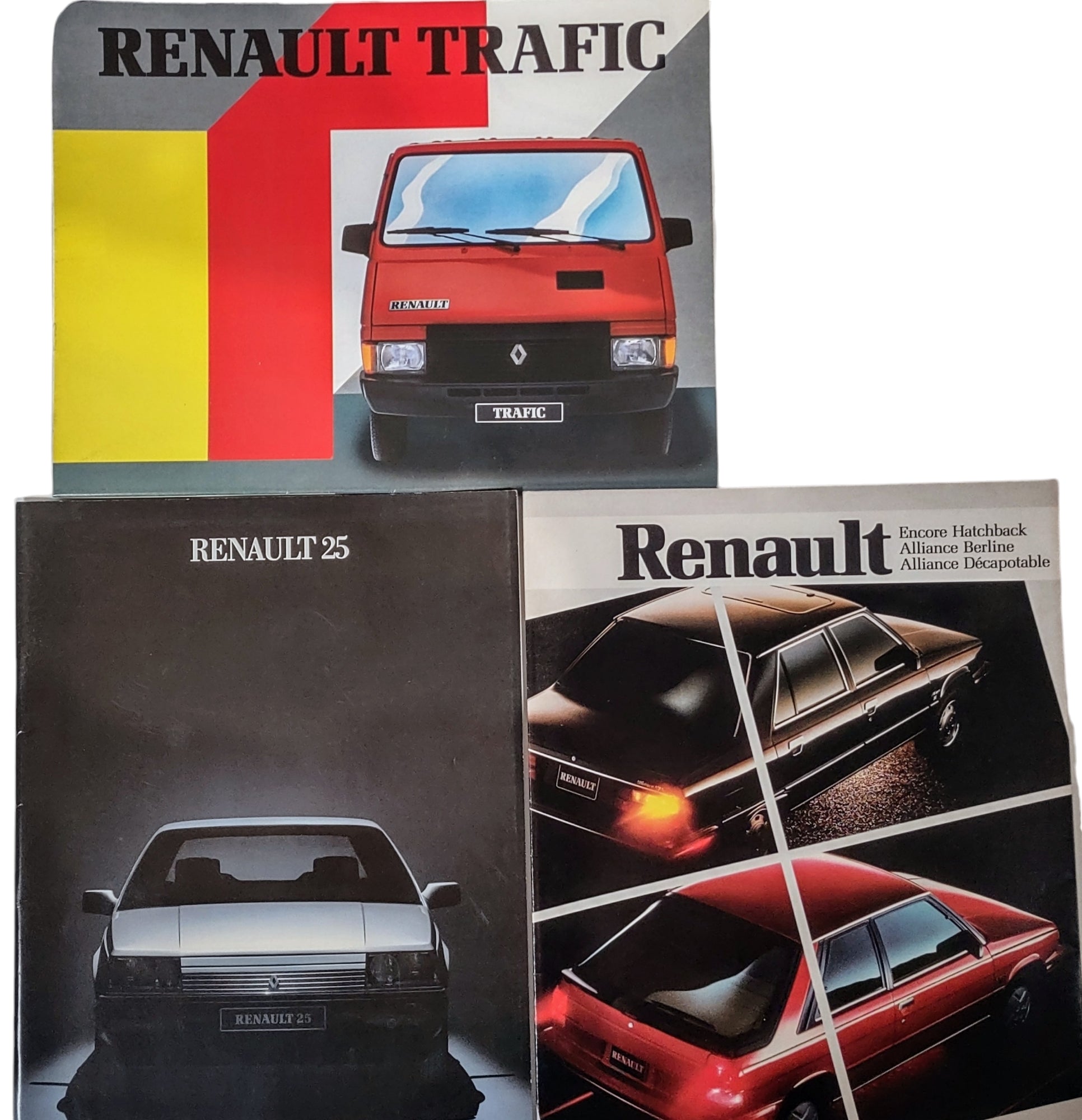 Renault Vehicles Vintage Catalogues - Assorted - 12 Pamphlets