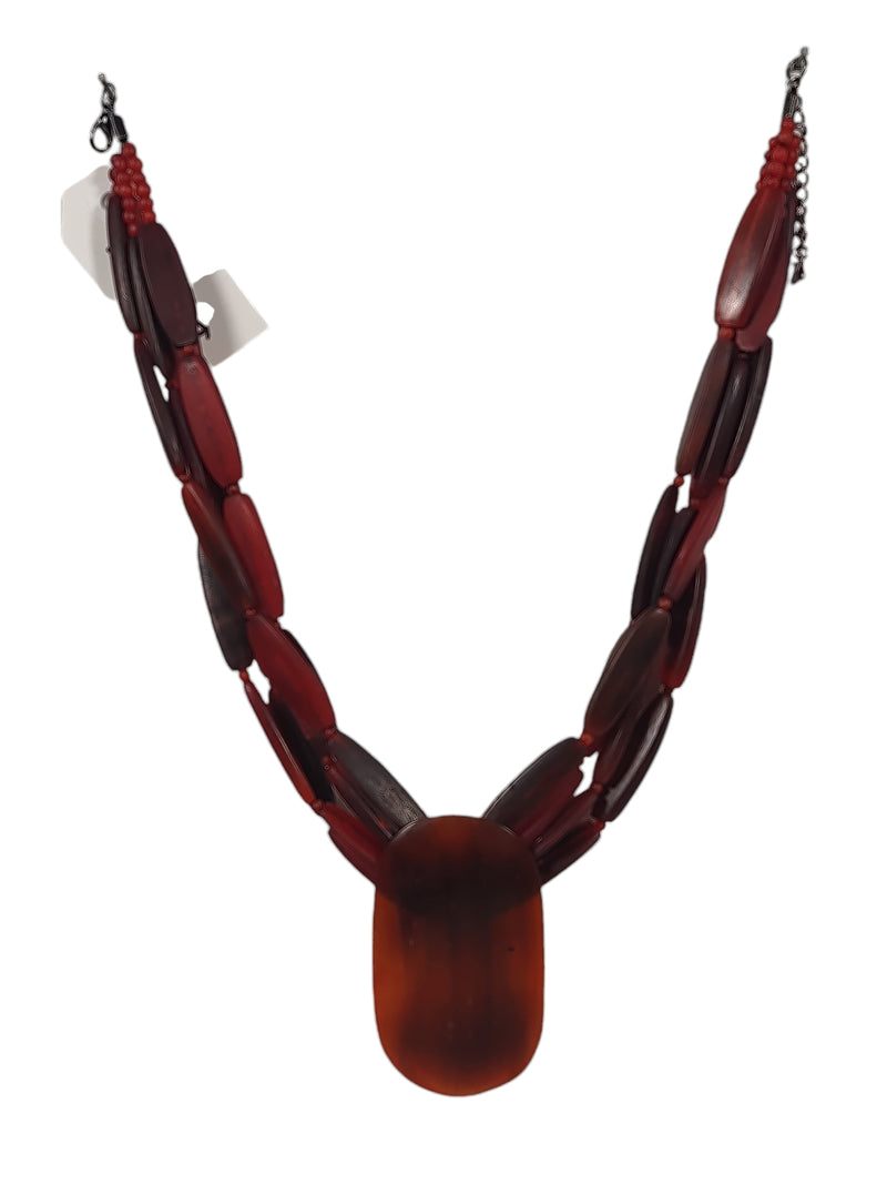 Red Horn Multi Strand Necklace - Gerda Lynggard