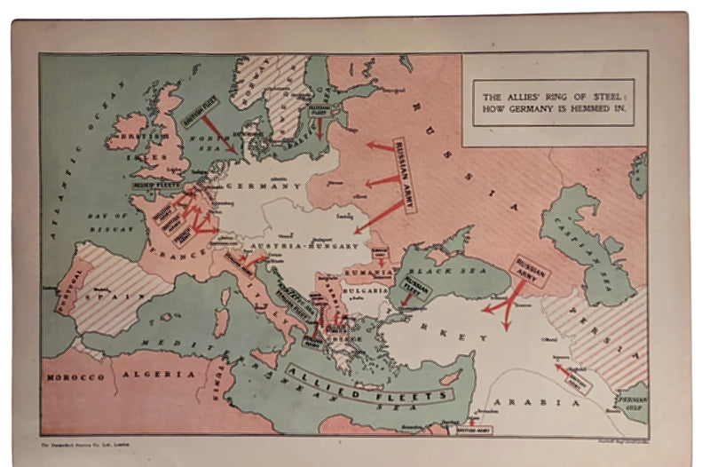 Atlas de la guerre mondiale - 1918 - Cartes illustrées