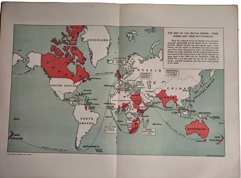 Atlas de la guerre mondiale - 1918 - Cartes illustrées