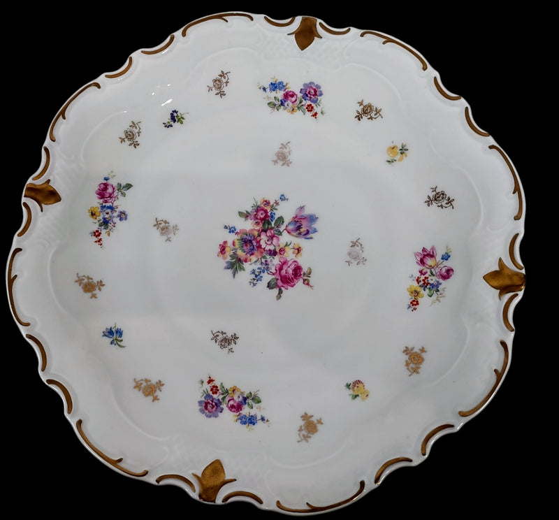 Birks - Footed Cake Stand , Floral Deisgn , Made in Germany