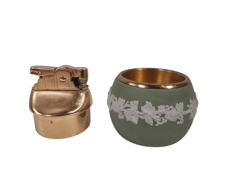 Briquet de table Wedgwood en jaspe vert