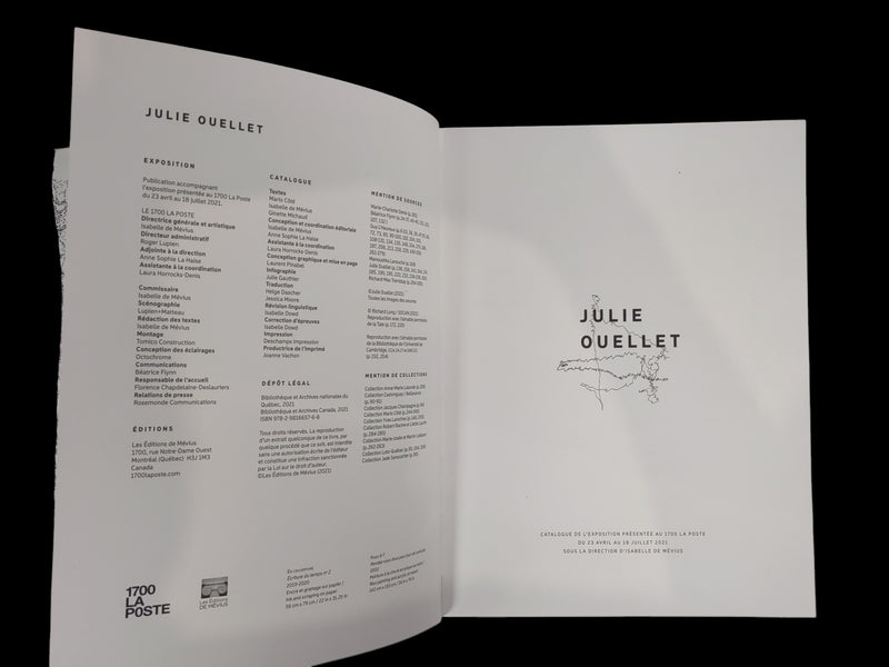 Julie Ouellet. 1700 La Poste, Editions Mevius.