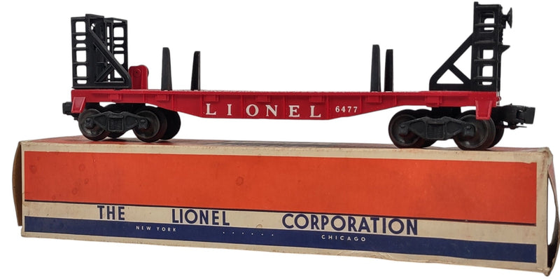 Voiture plate Lionel Lines n° 6477, calibre O 3