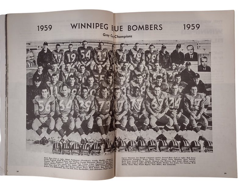 Canadian Pro Football Review, 1960, First Edition