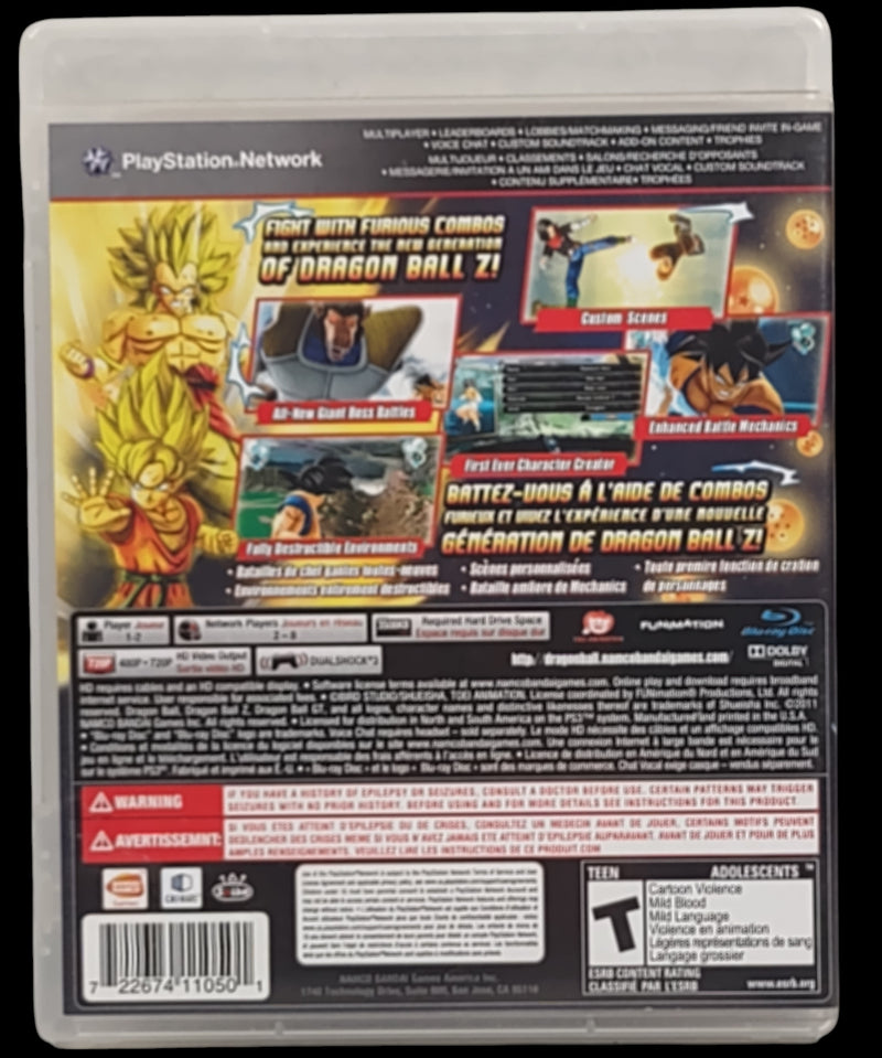 PS3 PlayStation 3 , Dragon Ball Z Ultimate Tenkaichi,