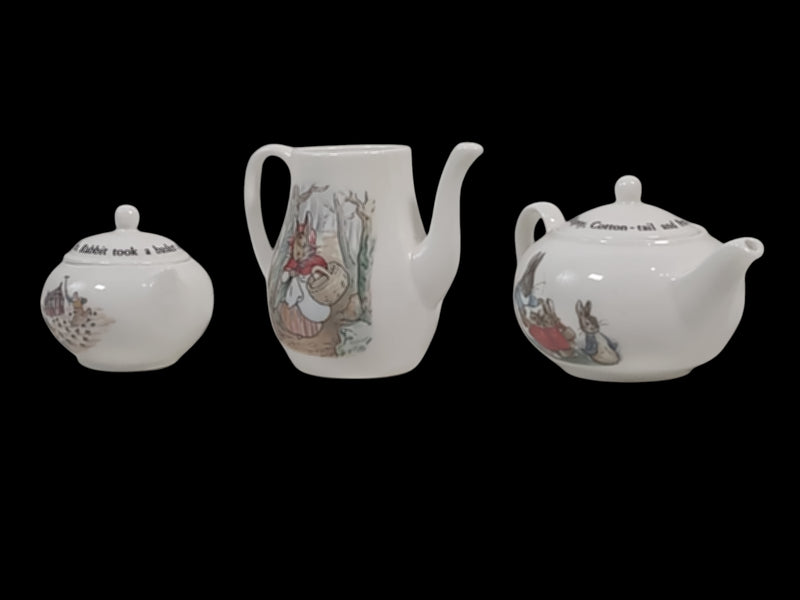 Wedgwood, Collection Beatrix Potter, Pierre Lapin, Service à thé miniature