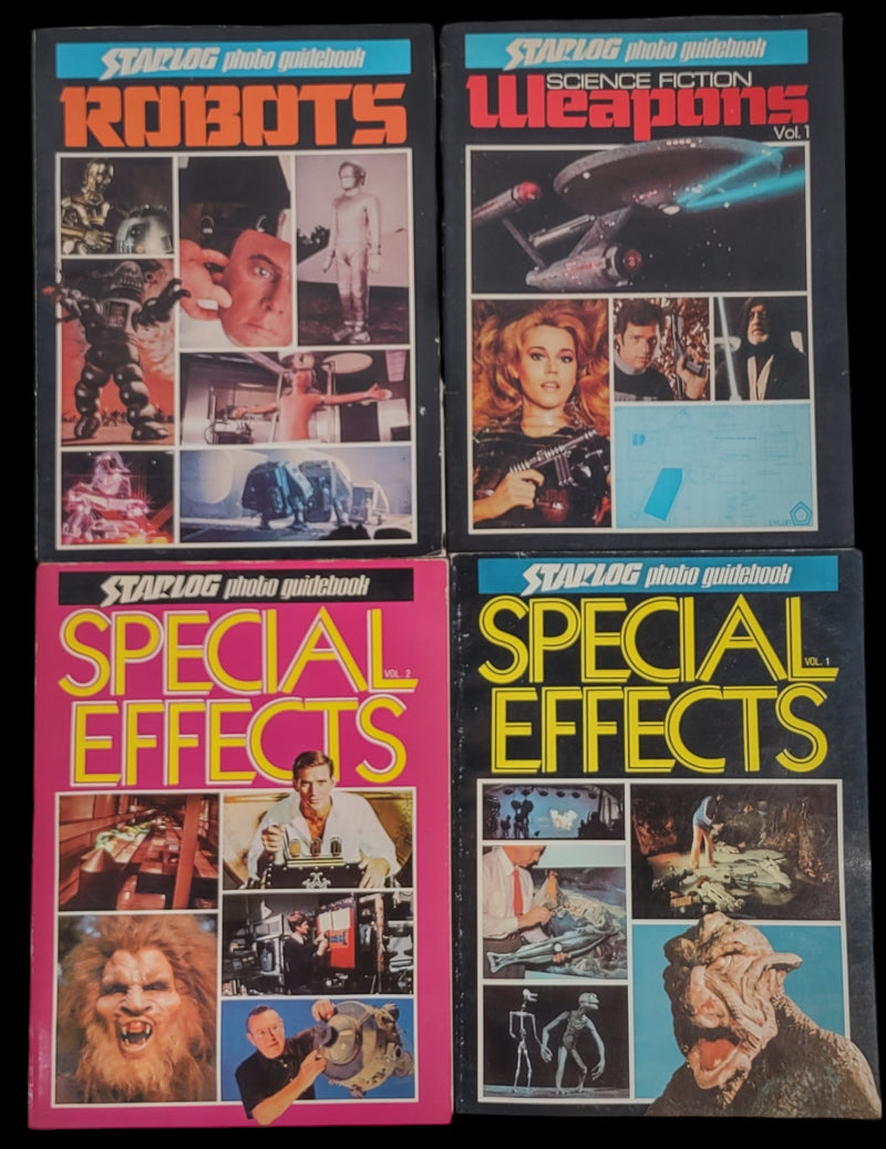 Lot of 4, Starlog Photo Guidebook, Special Effects (2) , Weapons, Robots