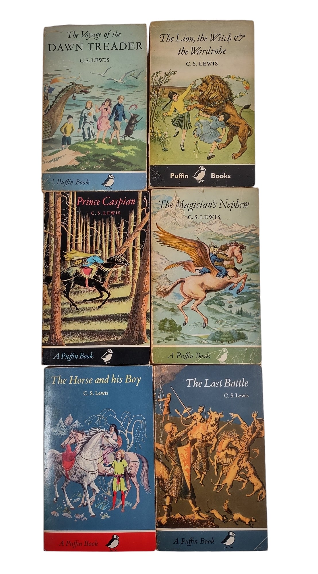 Vintage Set, Chronicles of Narnia, C.S. Lewis, 1968