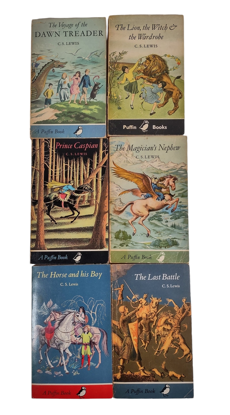 Vintage Set, Chronicles of Narnia, C.S. Lewis, 1968