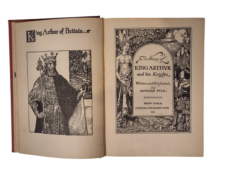 The Story Of King Arthur & His Knights By Howard Pyle 1933 Brandywine Edition.