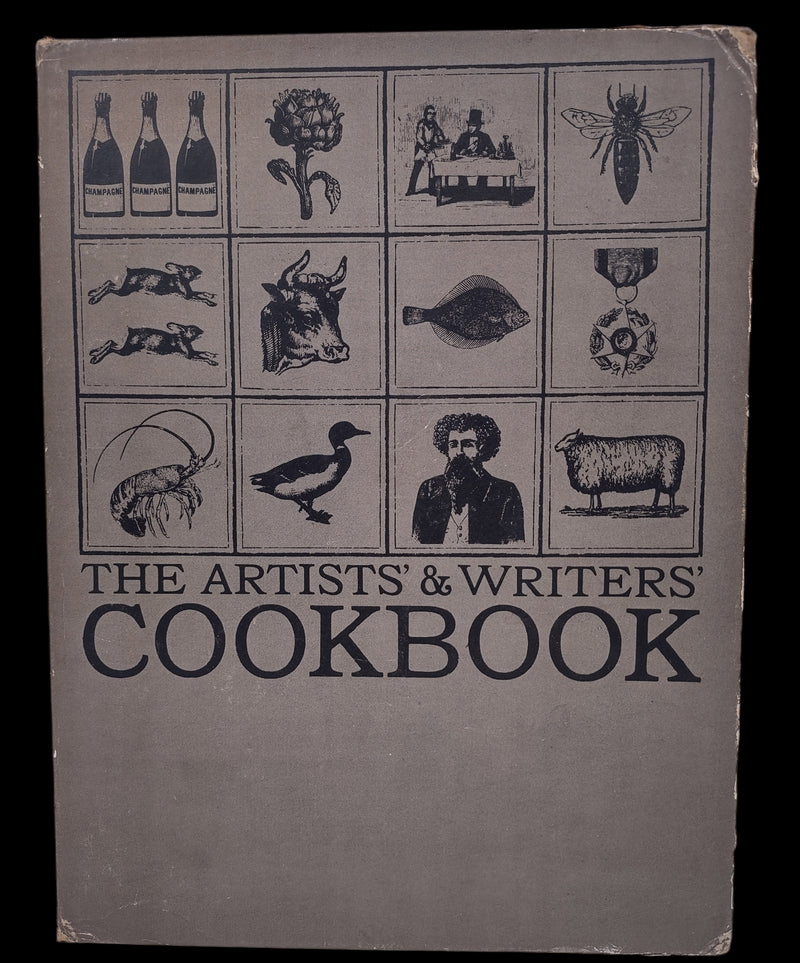 LIVRE DE CUISINE D'ARTISTES ET D'ÉCRIVAINS 1961 ANGEL ISLAND BIEN AVEC BOÎTIER