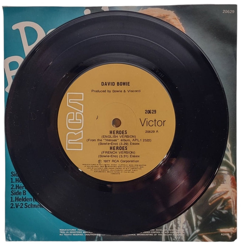 DAVID BOWIE Héros, Héros n/b Helden, V 2 Schneider 20629 AU 7"