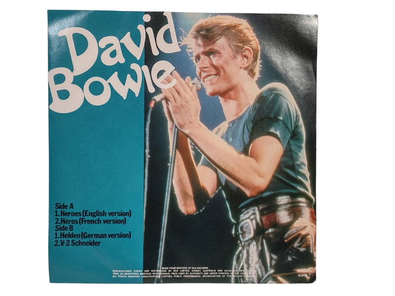 DAVID BOWIE Heroes, Heros b/w Helden, V 2 Schneider 20629 AU 7"