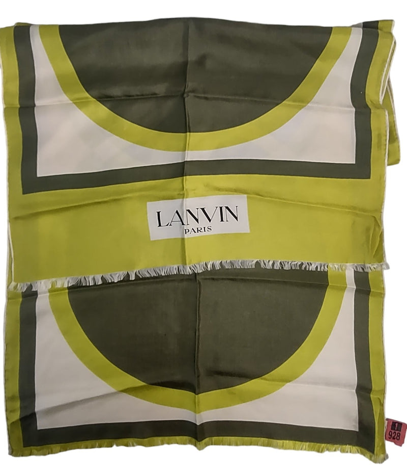 Magnifique Foulard en Soie, Lanvin Paris, Rectangulaire