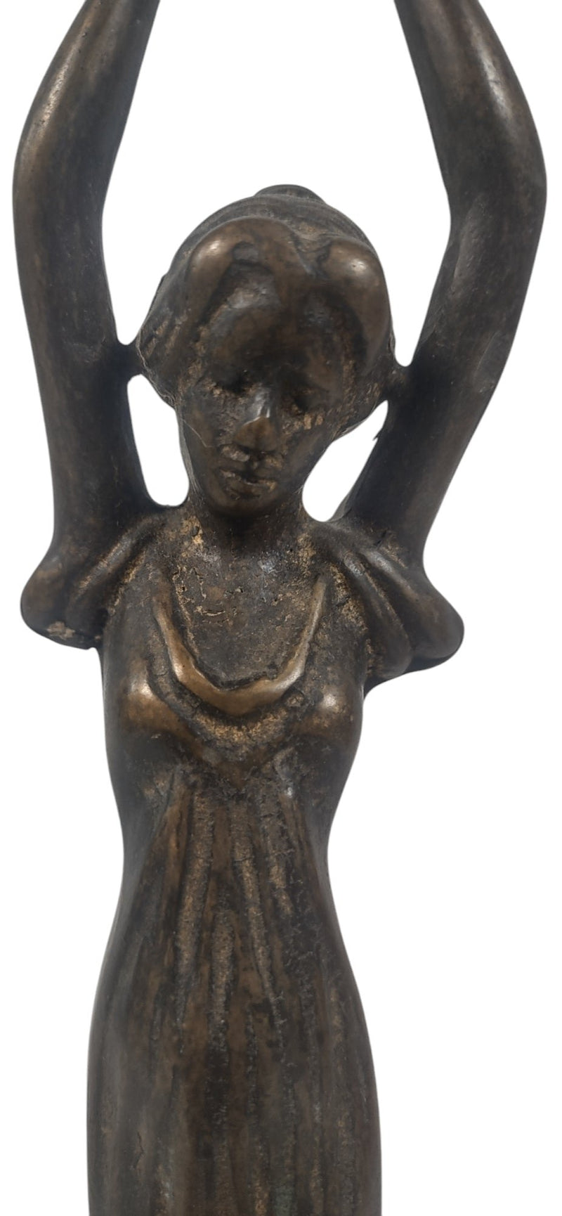 Figurine en bronze de style italien Art déco des années 1980