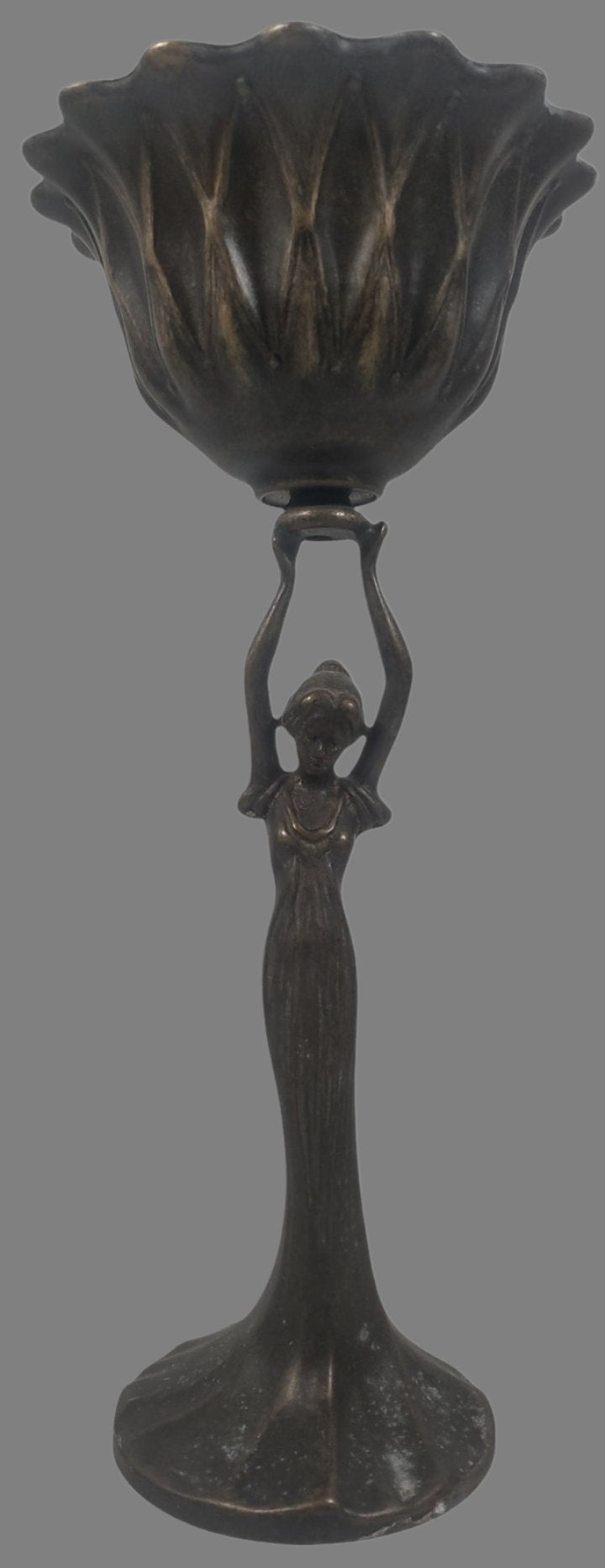 Figurine en bronze de style italien Art déco des années 1980